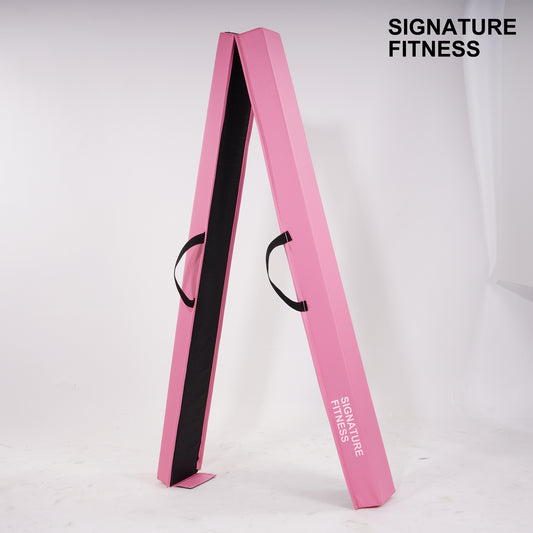 Signature Fitness 8 FT Gymnastics Balance Beam with Anti-Slip Bottom and Carrying Handles