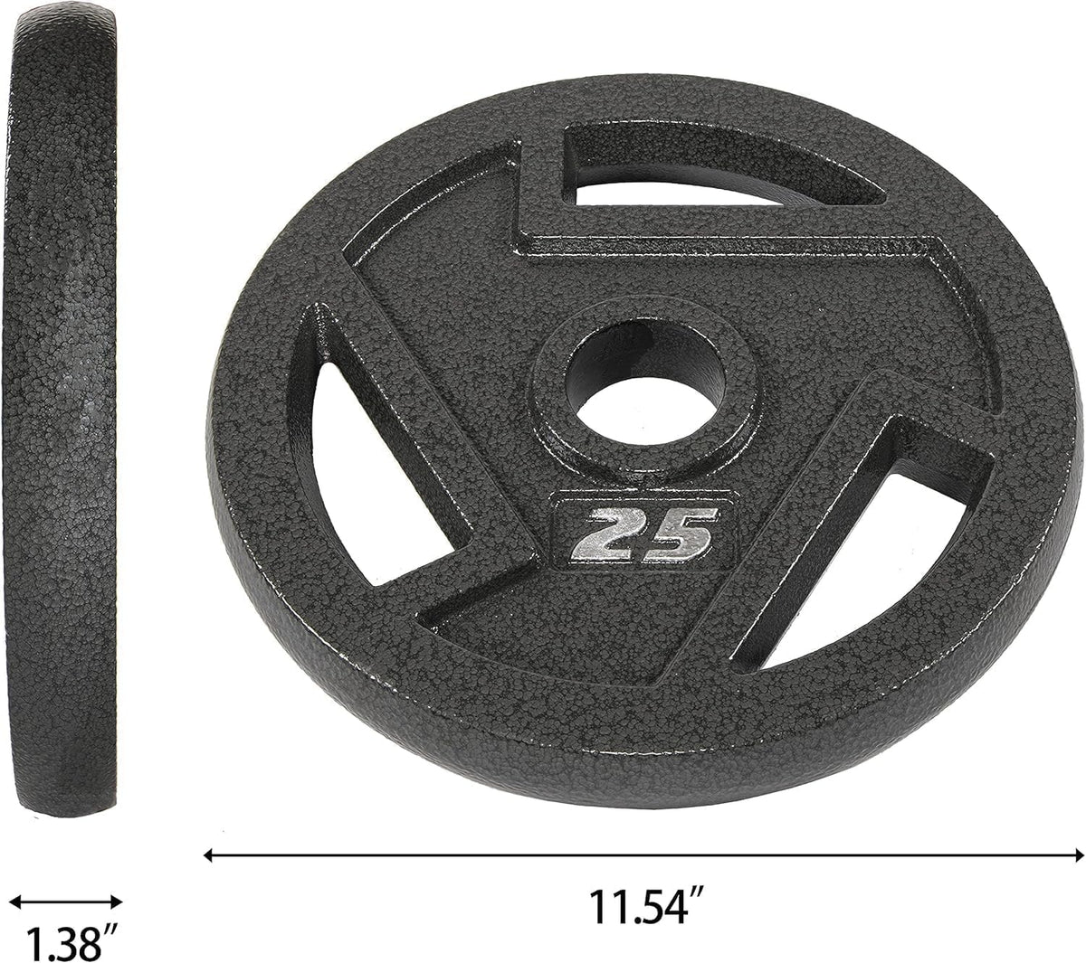 2.5lbs Pair Cast Iron Weight Plate, Olympic Grip Plate for Barbell, Strength Training & Weight Lifting