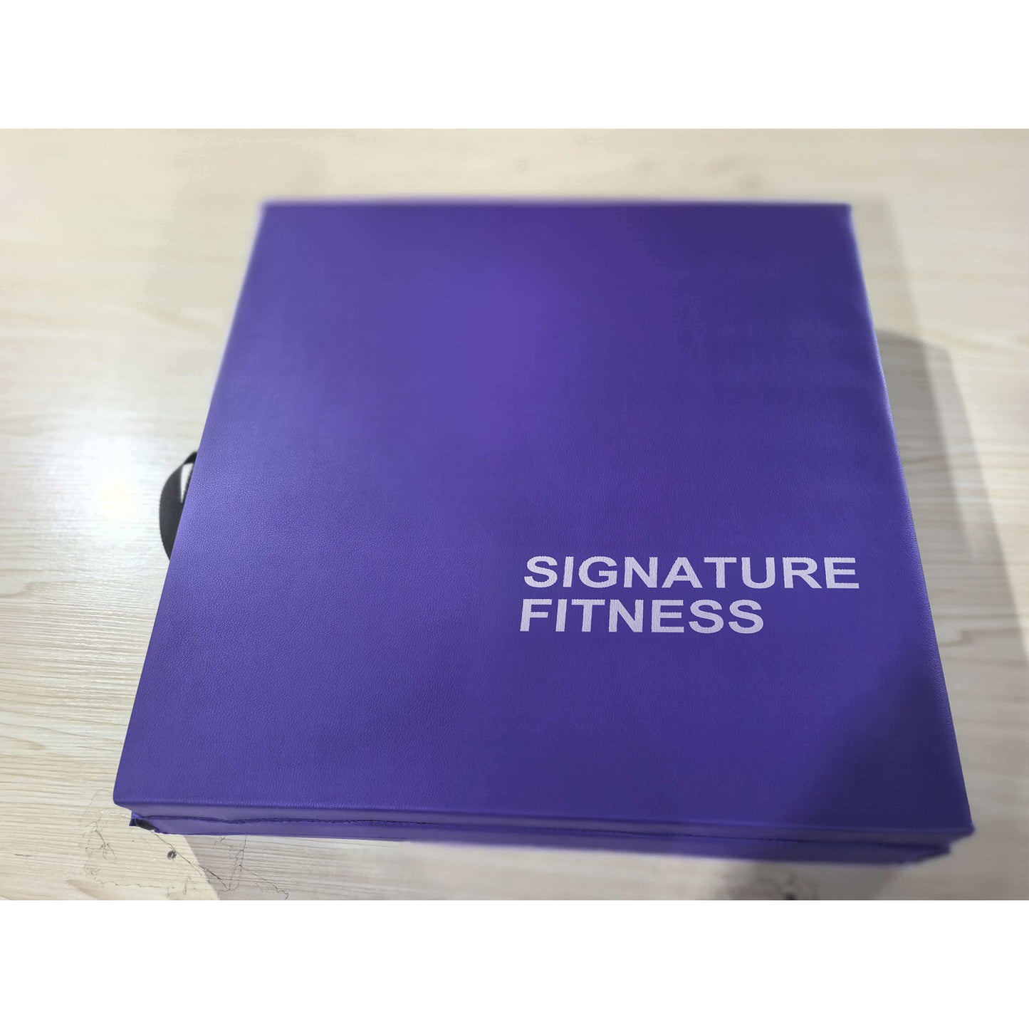 Signature Fitness 6ft x 2ft Three Fold Folding Exercise Mat with Carrying Handles for MMA, Gymnastics and Home Gym Protective Flooring, 2-inch Thick