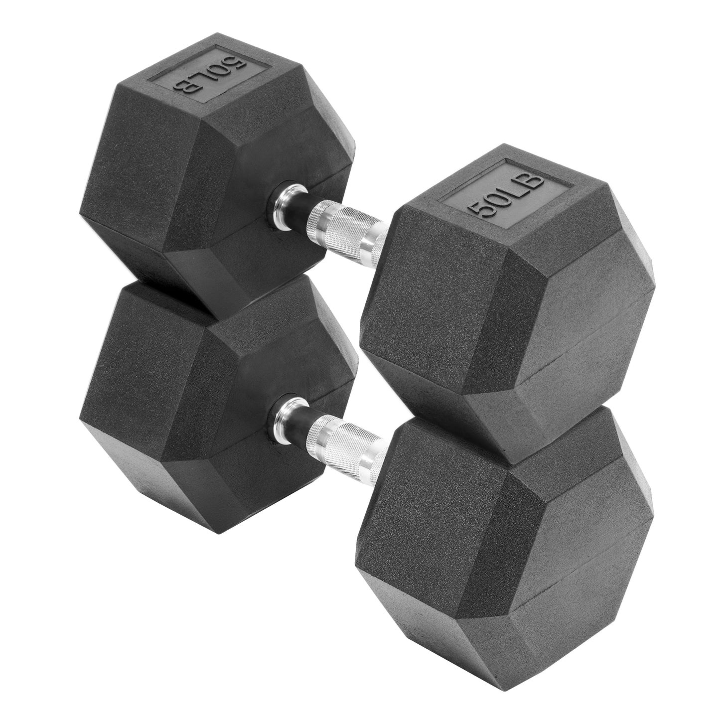Fitvids Hex Dumbbells Rubber Coated Hand Weights for Exercises and Fitness Home Gym
