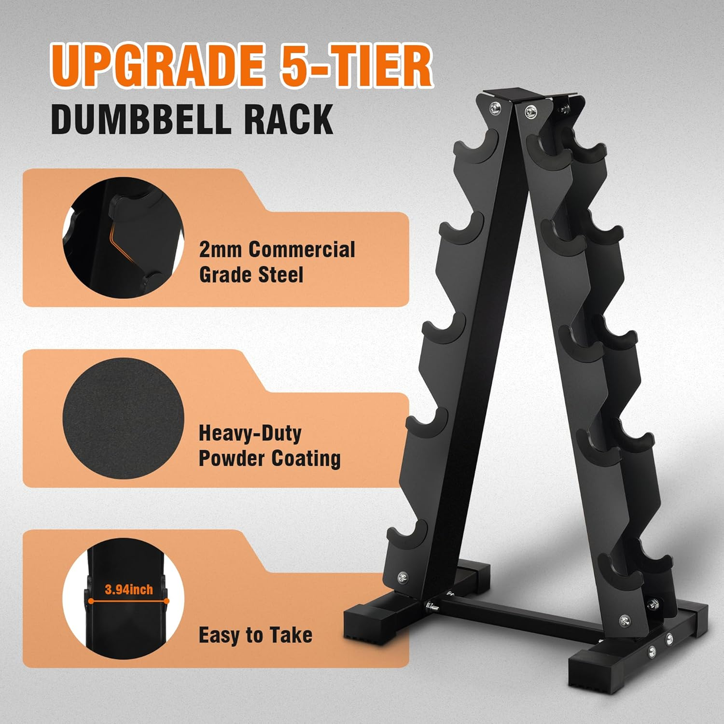 FUTURACLE A-Frame Dumbbell Weight Rack