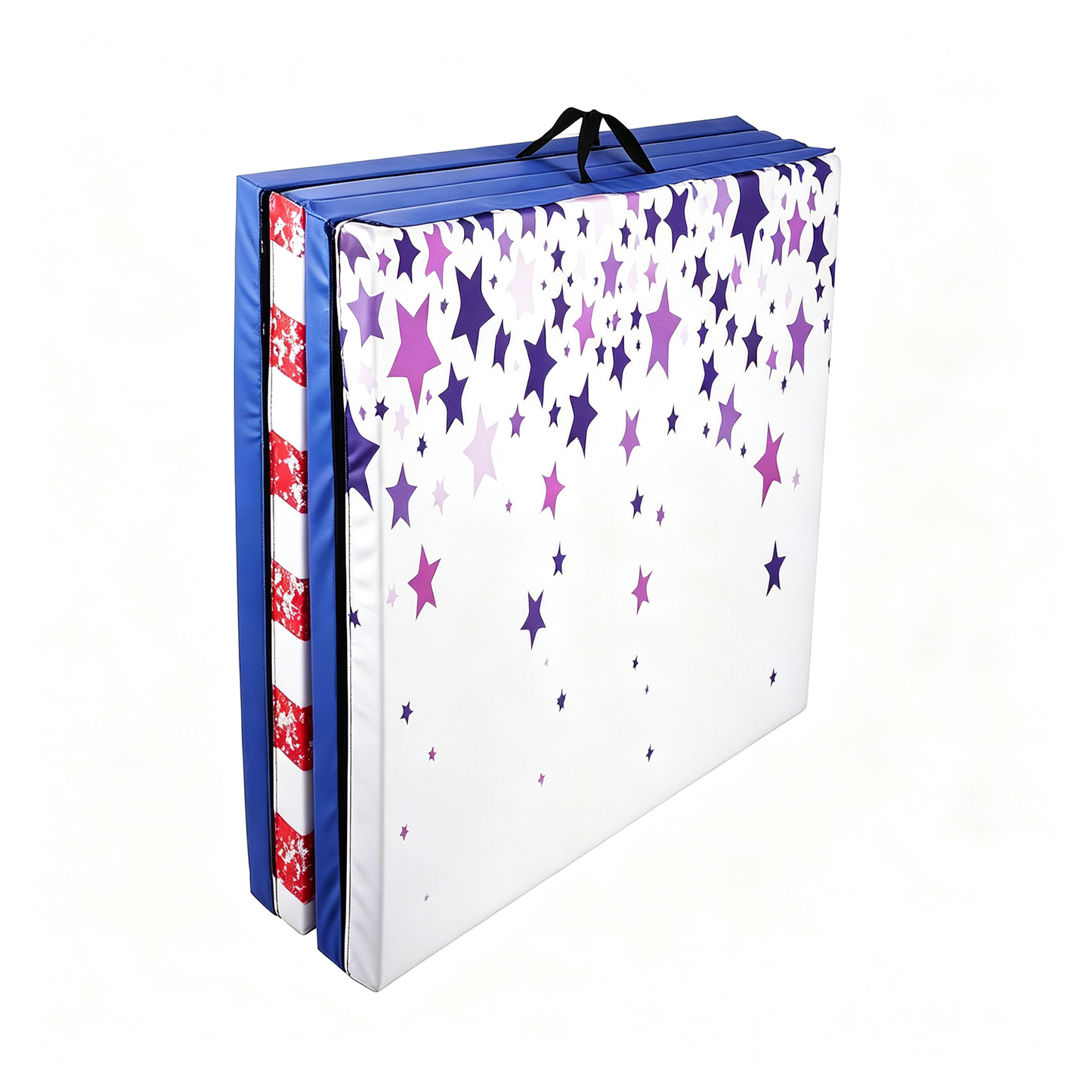 Fitvids Folding Gymnastics Mat 4' x 8' x 2" Thick Exercise Mat with Carrying Handles for Tumbling Workout
