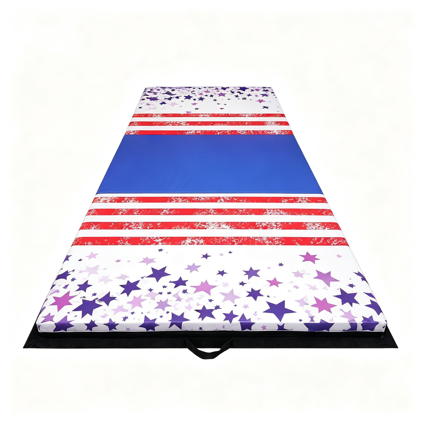 Fitvids Folding Gymnastics Mat 4' x 8' x 2" Thick Exercise Mat with Carrying Handles for Tumbling Workout