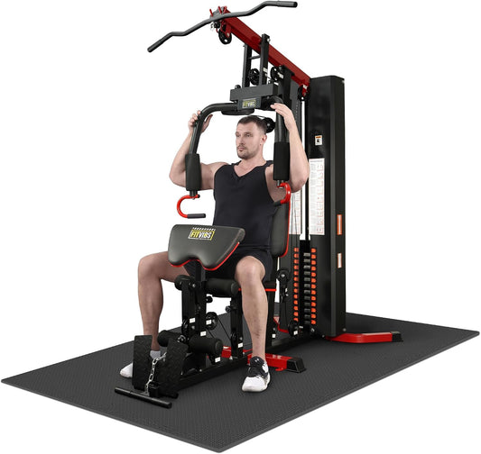 Fitvids All-in-One Full Body Home Gym Machine with Weight Stack Pulley System
