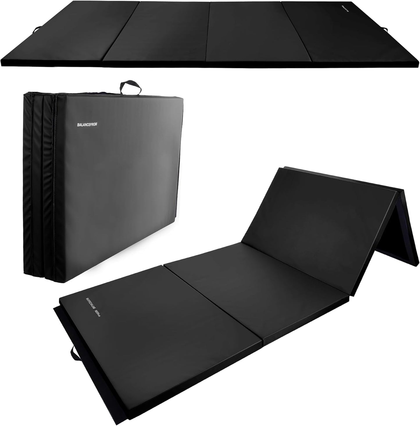 Fitvids Gymnastics Tumbling Mats 4-Panel Foldable Gymnastics Mat Portable Training Mat