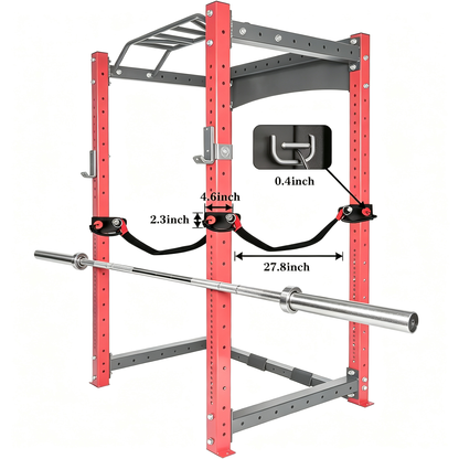 Fitvids Adjustable Jammer Arms Pair 600 LB Per Arm Universal Power Rack Monolift Lever Attachments