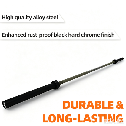 Fitvids Olympic Cerakote Barbell Bar for Home & Commercial Gyms | 190K PSI Tensile Strength, Rated up to 1500 LB Capacity