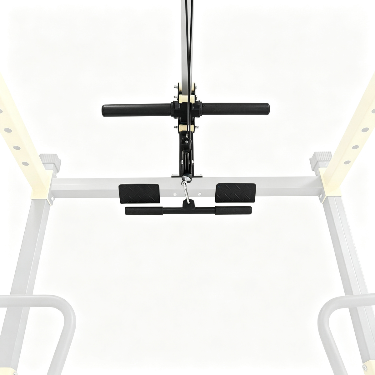 Multi-Functional Pro Series Power Rack Power Cage Home Gym Squat Rack with Lat Pulley Attachments for Bench Press, Squats and Deadlifts