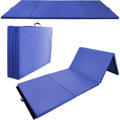 Fitvids Gymnastics Tumbling Mats 4-Panel Foldable Gymnastics Mat Portable Training Mat