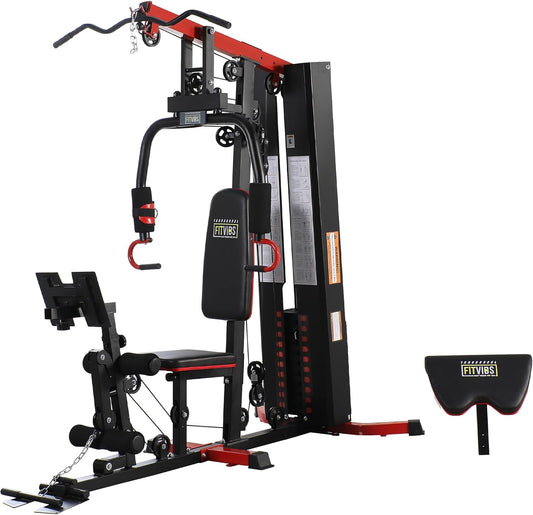 Fitvids Multifunctional All-in-One Home Gym with Pulley System Seated Row Workout Station
