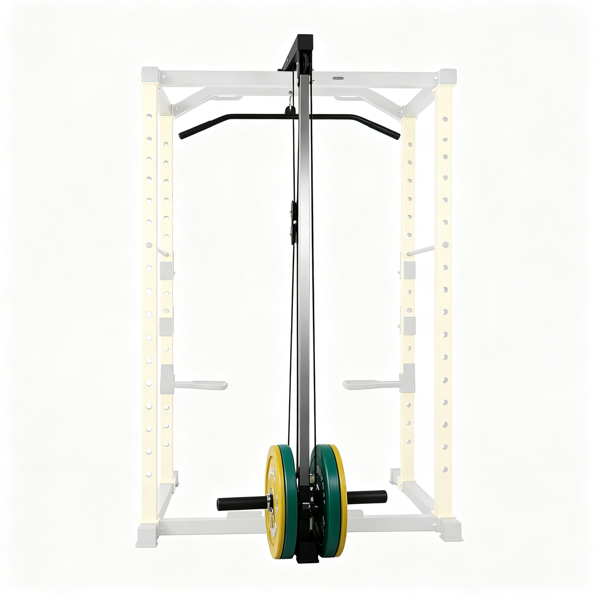 Multi-Functional Pro Series Power Rack Power Cage Home Gym Squat Rack with Lat Pulley Attachments for Bench Press, Squats and Deadlifts