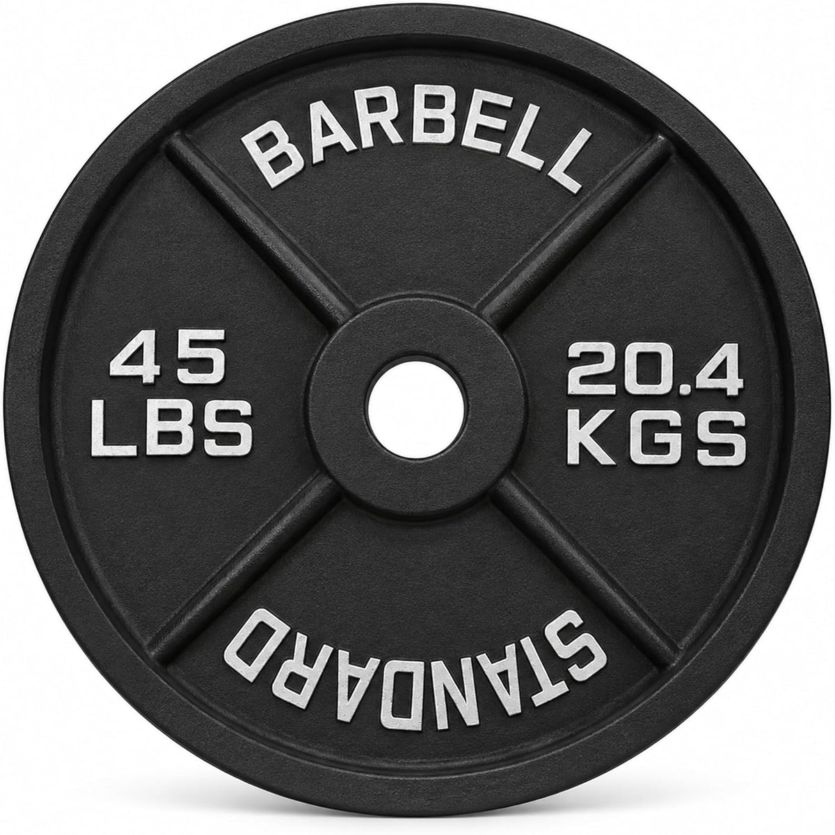 Fitvids 2-Inch Olympic Cast Iron Plate Weight Plate for Strength Training, Weightlifting and Crossfit