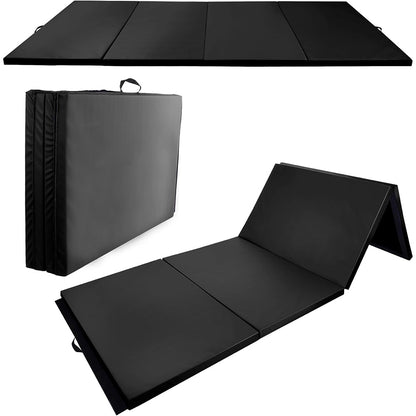 Fitvids Gymnastics Tumbling Mats 4-Panel Foldable Gymnastics Mat Portable Training Mat