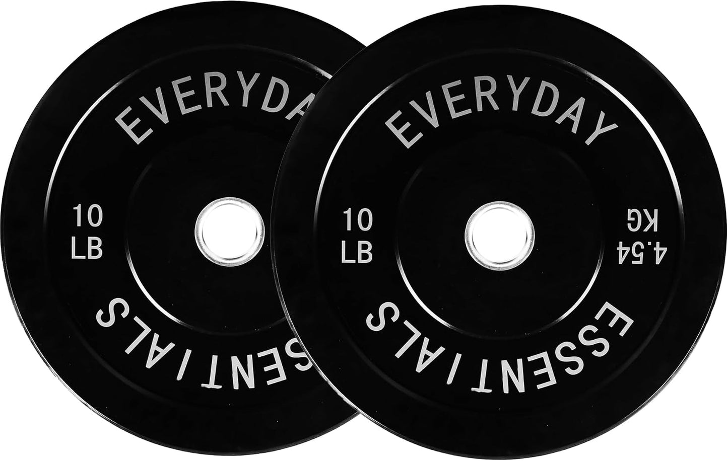 Fitvids 2‑Inch 10lbs Olympic Bumper Plates Set, Rubber Weight Plates for Home Gym Strength & Olympic Lifting