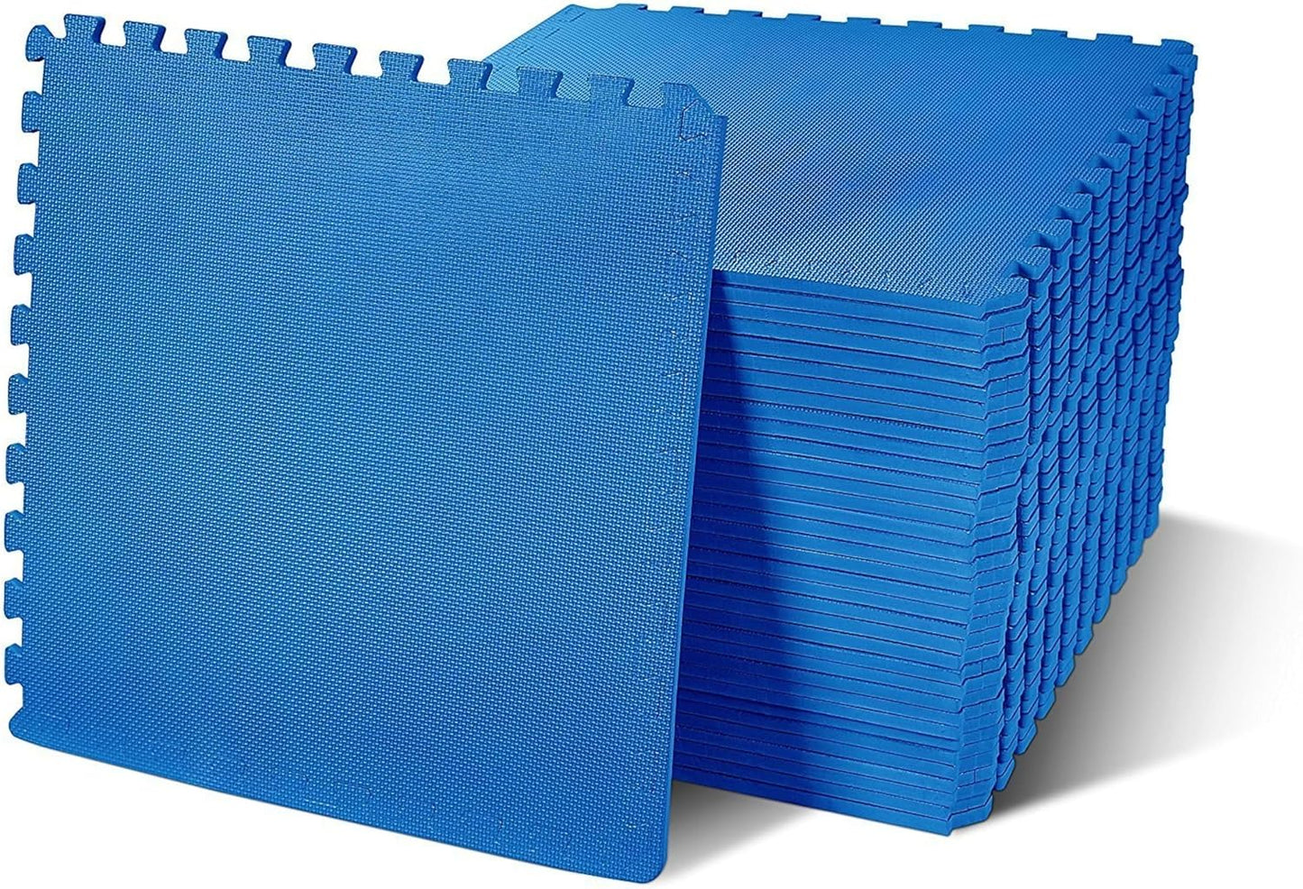 Fitvids Interlocking EVA Foam Gym Floor Tiles, Shock Absorbing Puzzle Exercise Mat for Home Gym, Workout Equipment, Kids Play Areas