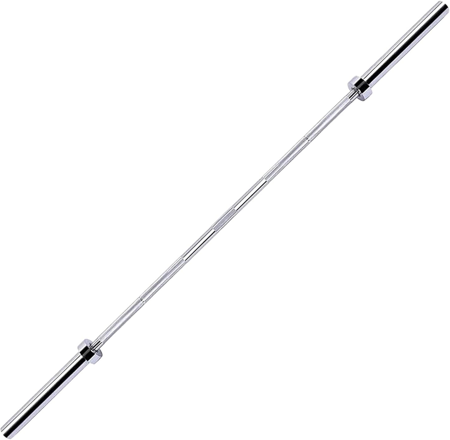 Fitvids 5 Feet Olympic Barbell Bar, 2-Inch Weight Lifting Bar with Collars, 700 LBS Capacity for Home Gym, Bench Press & Strength Training