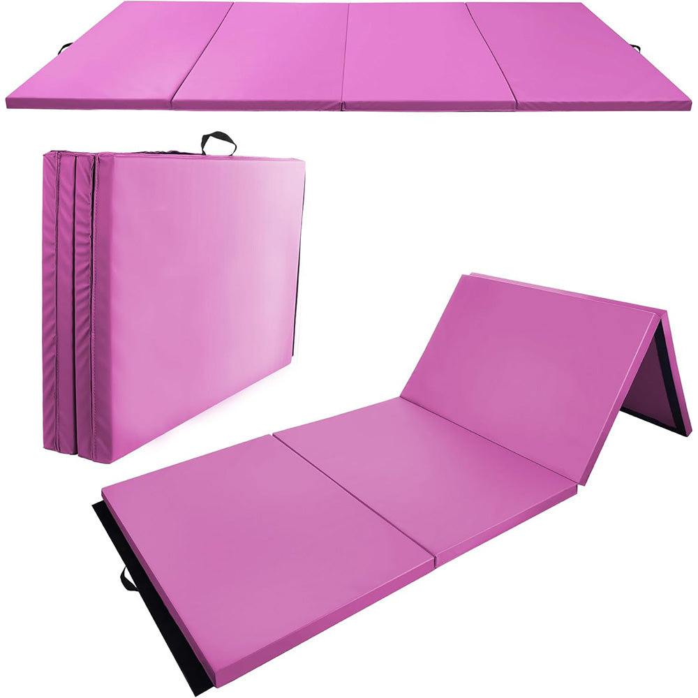 Fitvids Gymnastics Tumbling Mats 4-Panel Foldable Gymnastics Mat Portable Training Mat