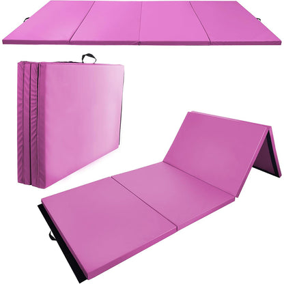 Fitvids Gymnastics Tumbling Mats 4-Panel Foldable Gymnastics Mat Portable Training Mat