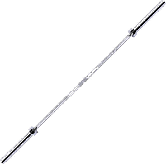 Fitvids 6 Feet Olympic Barbell Bar, 2-Inch Weight Lifting Bar with Collars, 700 LBS Capacity for Home Gym, Bench Press & Strength Training