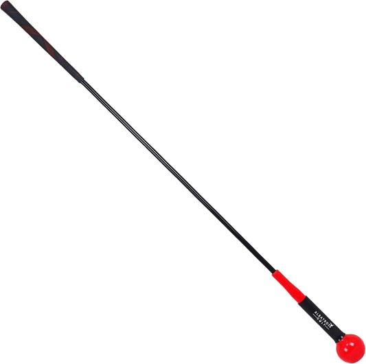 Golf Swing Trainer Aid and Warm-Up Practice Stick for Grip, Balance, Distance and Power Training