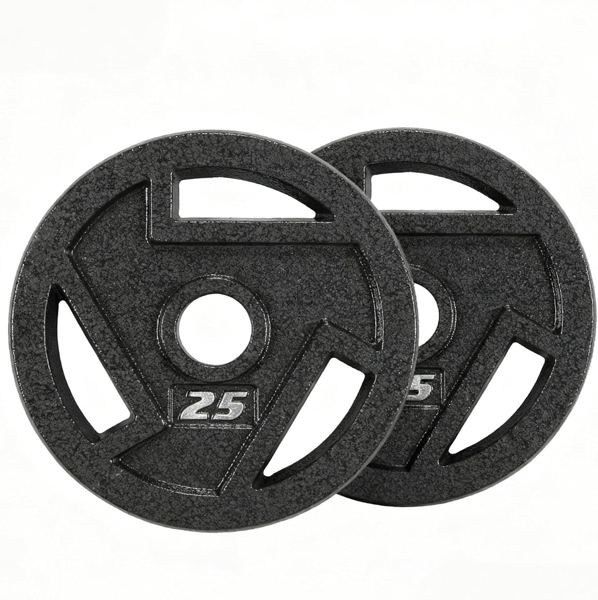 2.5lbs Pair Cast Iron Weight Plate, Olympic Grip Plate for Barbell, Strength Training & Weight Lifting