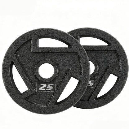 2.5lbs Pair Cast Iron Weight Plate, Olympic Grip Plate for Barbell, Strength Training & Weight Lifting