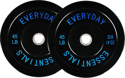 Fitvids 2‑Inch 90lbs Olympic Bumper Plates Set, Rubber Weight Plates for Home Gym Strength & Olympic Lifting