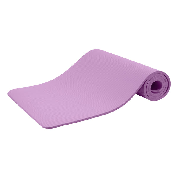 Fitvids 1/2-Inch Extra Thick High Density Yoga Mat, Anti-Tear Workout Exercise Mat with Carrying Strap for All Yoga & Fitness Workouts