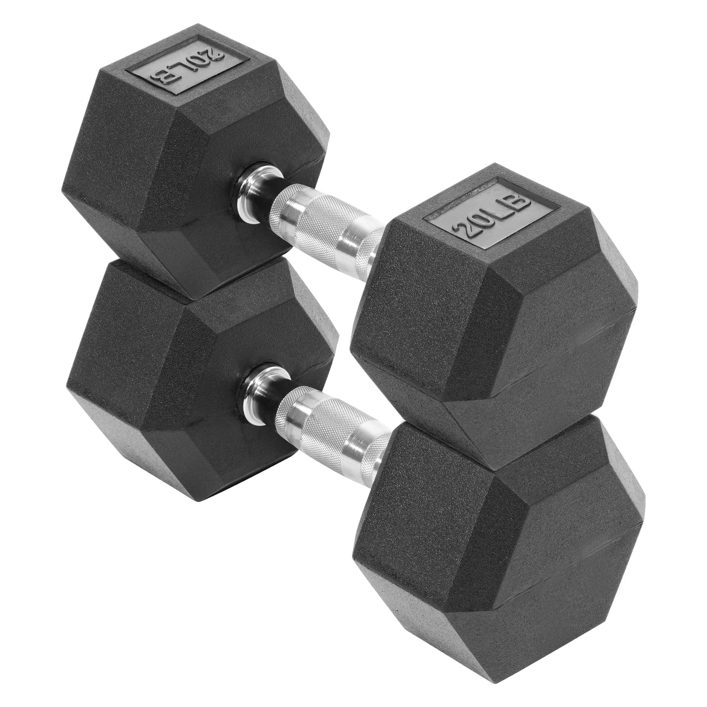Fitvids Hex Dumbbells Rubber Coated Hand Weights for Exercises and Fitness Home Gym