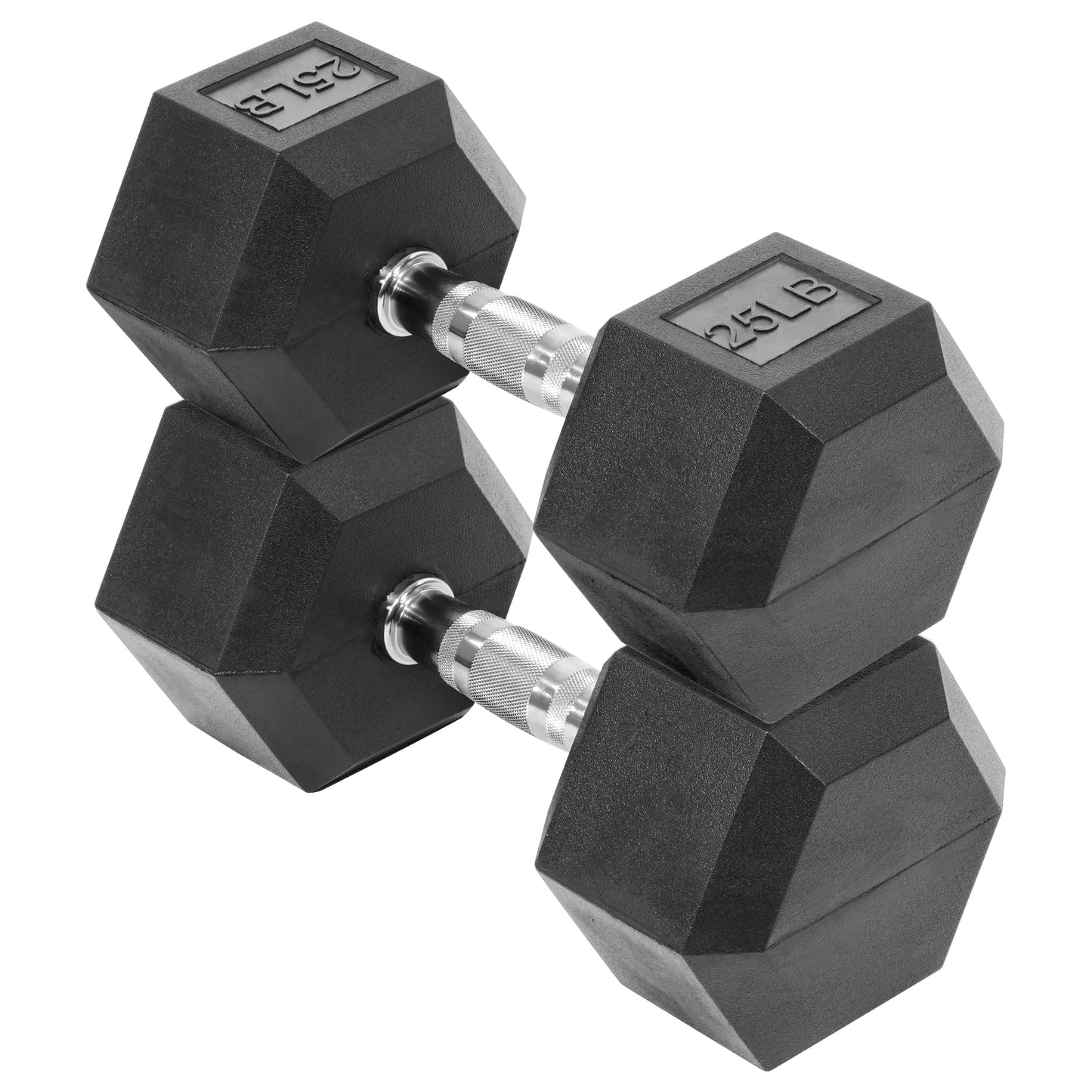 Fitvids Hex Dumbbells Rubber Coated Hand Weights for Exercises and Fitness Home Gym