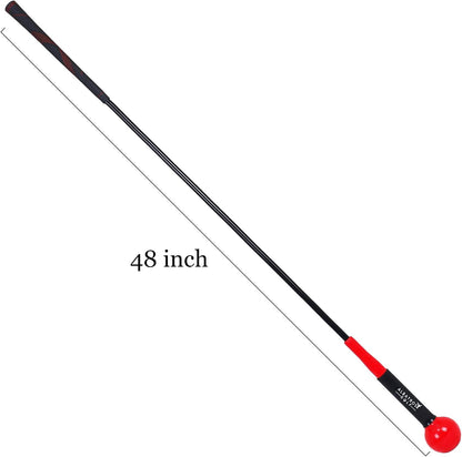 Golf Swing Trainer Aid and Warm-Up Practice Stick for Grip, Balance, Distance and Power Training
