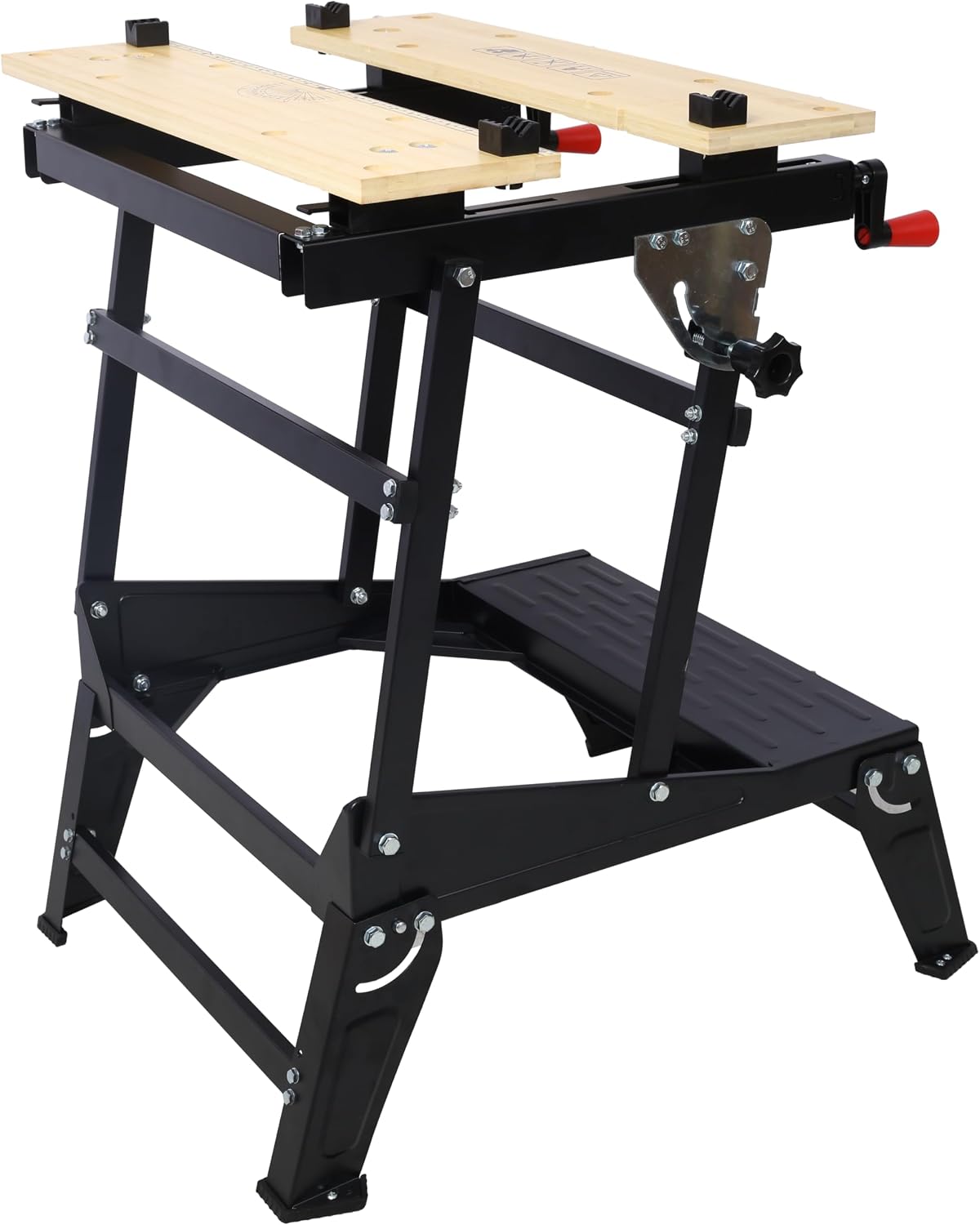 Fitvids Foldable Multifunctional Workbench, 550 Lbs Portable Work Table with Clamps for DIY Woodworking Home Repairs