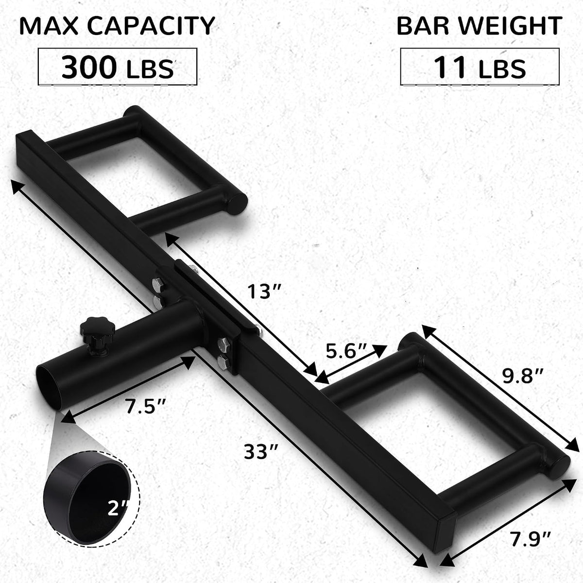Fitvids Cable Attachment Set 800LB Load Capacity, Tricep Rope, Row Handle, Straight Bar, V Bar for Home Gym Strength Workouts