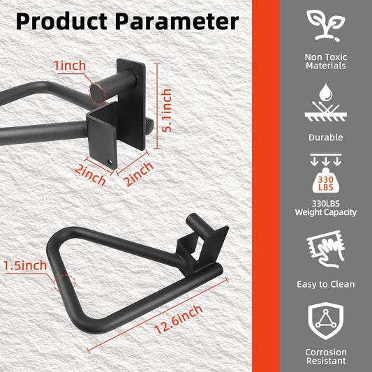 Fitvids power cage dip bar attachments, multi-grip pull up handles, squat rack accessories, garage gym, home gym strength training