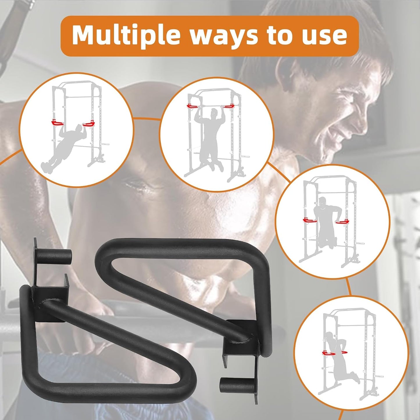 Fitvids Adjustable Jammer Arms Pair 600 LB Per Arm Monolift Lever Arms for Power Rack, Fits All Post and Hole Sizes