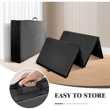 Fitvids Gymnastics Tumbling Mats 4-Panel Foldable Gymnastics Mat Portable Training Mat