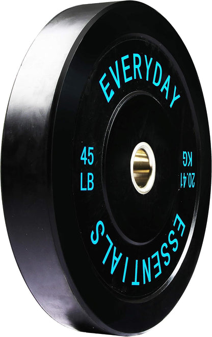 Fitvids 2‑Inch 90lbs Olympic Bumper Plates Set, Rubber Weight Plates for Home Gym Strength & Olympic Lifting