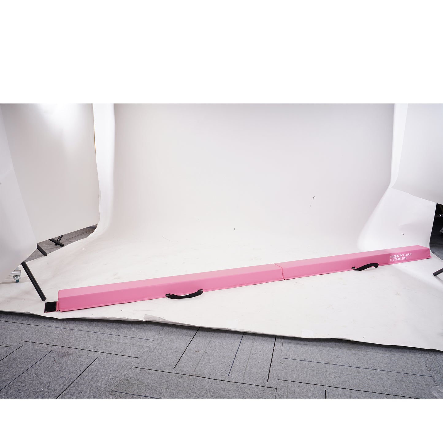 Signature Fitness 8 FT Gymnastics Balance Beam with Anti-Slip Bottom and Carrying Handles