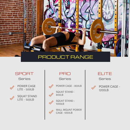 Fitvids Multi-Function Power Cage Squat Rack Heavy Duty Home Gym Power Rack