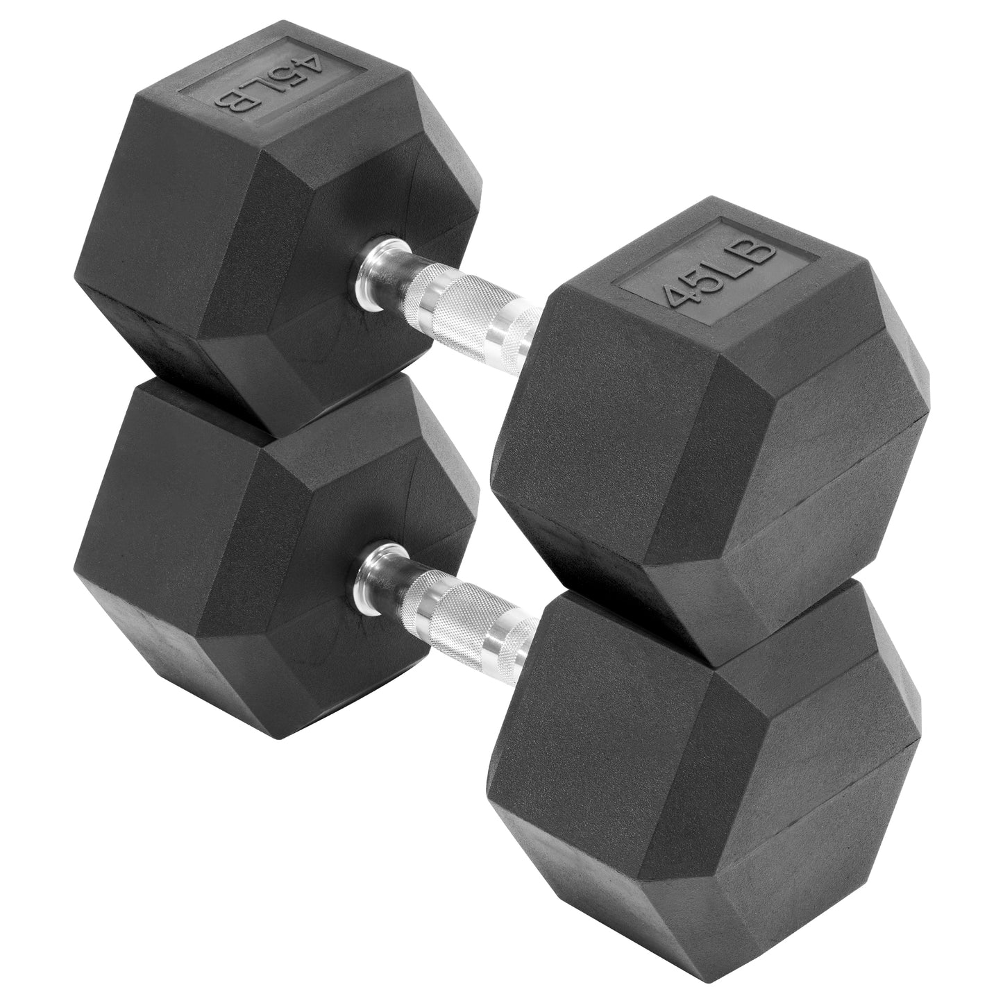 Fitvids Hex Dumbbells Rubber Coated Hand Weights for Exercises and Fitness Home Gym