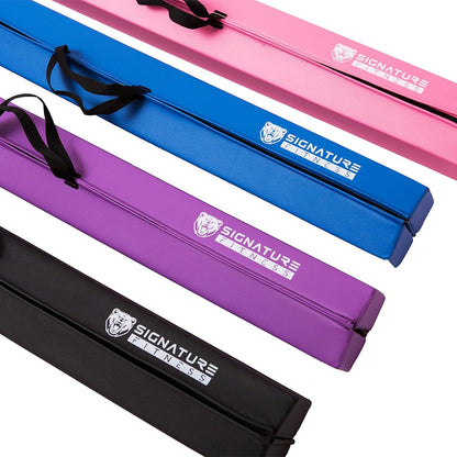 Signature Fitness 8 FT Gymnastics Balance Beam with Anti-Slip Bottom and Carrying Handles