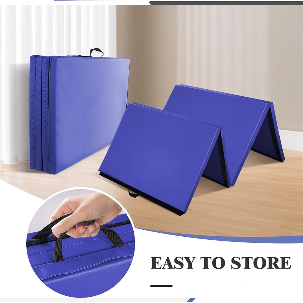 Fitvids Gymnastics Tumbling Mats 4-Panel Foldable Gymnastics Mat Portable Training Mat