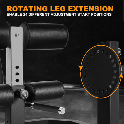 Fitvids Leg Extension Curl Machine, Plate Loaded Leg Developer for Garage | Build stronger legs with adjustable dual-function training for home gyms, bodybuilding, knee strength and lower body workouts