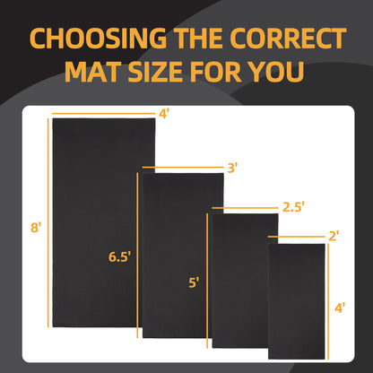 Fitvids 1/4 Thick Treadmill Mat Non-Slip Floor Pad for Exercise Bikes & Ellipticals