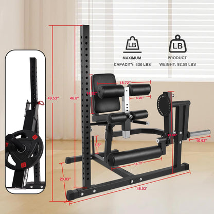 Fitvids Leg Extension Curl Machine, Plate Loaded Leg Developer for Garage | Build stronger legs with adjustable dual-function training for home gyms, bodybuilding, knee strength and lower body workouts