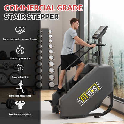 Fitvids Commercial Grade Stair Stepper Stair Climber Machine 15 Resistance Levels, LED Screen Cardio Exercise Equipment for Lower Body Workout Home Gym (Copy)