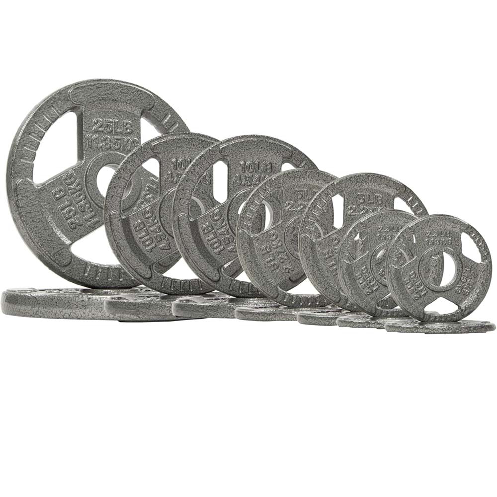 Fitvids 2" Olympic Tri-Grip Weight Plates Set 70LB Home Gym Weights