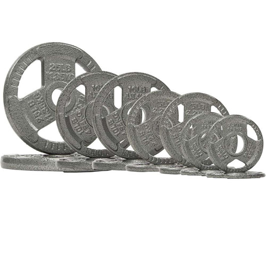 Fitvids 2" Olympic Tri-Grip Weight Plates Set 70LB Home Gym Weights