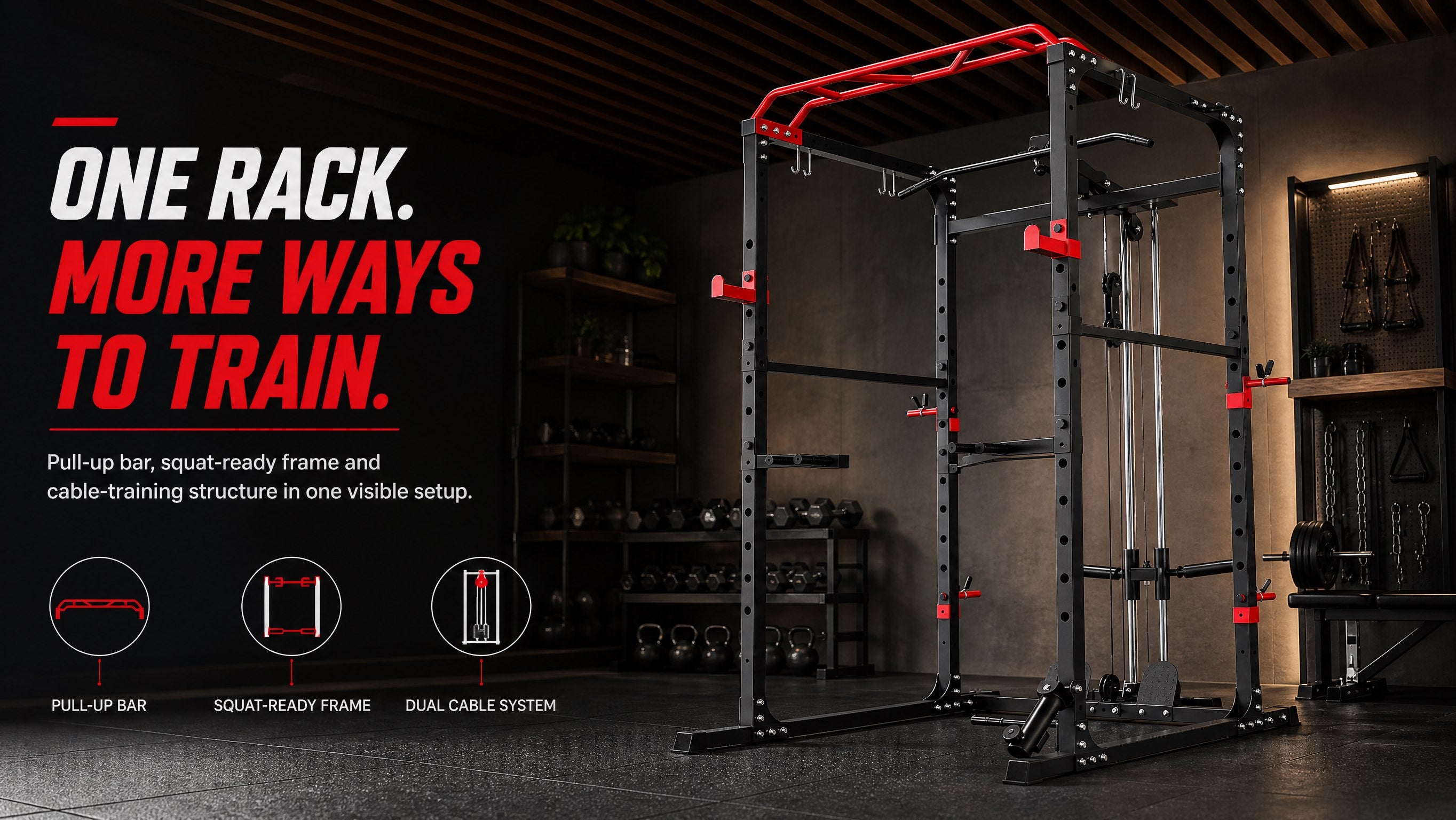 FITVIDS power rack training system